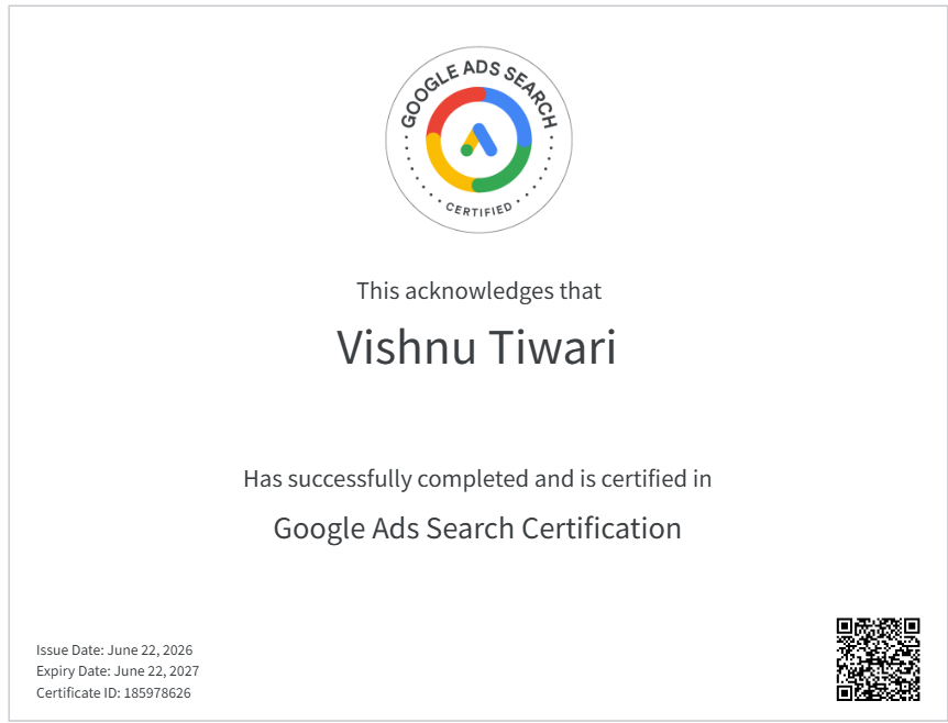 Google Ads Certificate